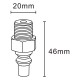 ALSANIDI, Gas stove connector, Gas connections, Multicolored 