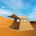 السنيدي، خيمة رحلات هوائية قماش قطني، خيمة نفخ بالهواء، رملي، مقاس290*290*220 سم