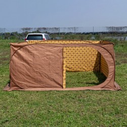 ALSANIDI, Nylon windbreak for trips, Camping Curtain, Sandy, Size320*320*145 Cm