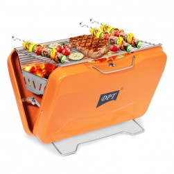 DPT, Portable grill, Outdoor grill, Orang, Size 43.5*29*28 Cm