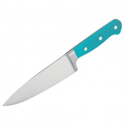 ALSANIDI, Butcher Stainless steel knife, Kitchen knife, Turquoise, Size 6 inch