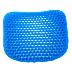 ALSANIDI, Comfortable silicone pillow, car seat cushion, Blue, Size 34*39*3 Cm