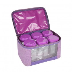 ALSANIDI, spices set Storage bag, Completed spices cans, Lilac, Set 6 pcs