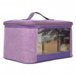 ALSANIDI, spices set Storage bag, Completed spices cans, Lilac, Set 6 pcs