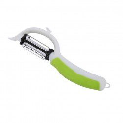 ALSANIDI, Plastic fruit and Vegetables peeler, Potatoes peeler, Green, Size 21 Cm