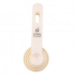 ALSANIDI, Food measuring spoon, Beige, Set 5 pcs