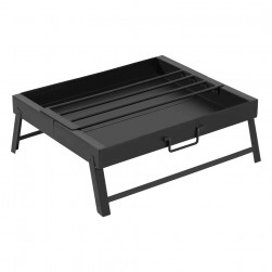 ALSANIDI, Charcoal grill for trips, Portable Charcoal Grill, Black, Size 50*40*16.5 Cm