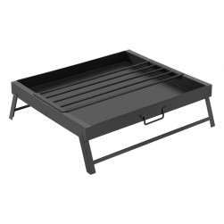 ALSANIDI, Charcoal grill for trips, Portable Charcoal Grill, Black, Size 60*50*16.5 Cm