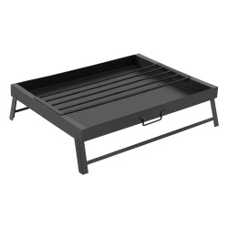 ALSANIDI, Charcoal grill for trips, Portable Charcoal Grill, Black, Size 70*55*16.5 Cm