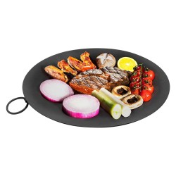 ALSANIDI, Grill pan, Burger Grill Saj, Black, Size 45 Cm