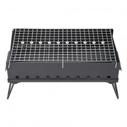 ALSANIDI, Charcoal grill for trips, Portable Charcoal Grill, Black, Size 30*55 Cm