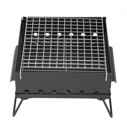 ALSANIDI, Charcoal grill for trips, Portable Charcoal Grill, Black, Size 34*34 Cm