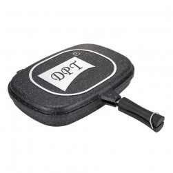 DPT, Double pan, Double grill pan, Black, Size 25.5*32 Cm