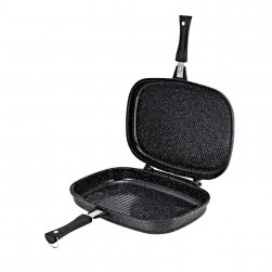 DPT, Double pan, Double grill pan, Black, Size 25.5*32 Cm