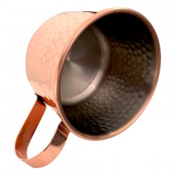 ALSANIDI, Habb Al-Romman Stainless steel coffee and tea cup, Coffee cup for trips and travel, Coppery, capacity 260 ml