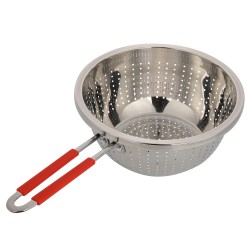 ALSANIDI, Stainless steel rice strainer, Rice, Vegetables and fruits strainer, Silver, Size 24 Cm