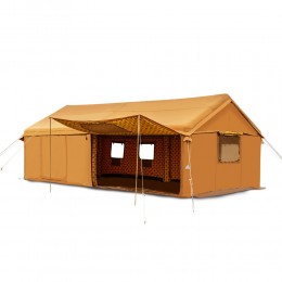 السنيدي، خيمة رحلات هوائية قماش قطني، خيمة نفخ بالهواء، رملي، مقاس600*400*310 سم