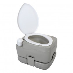 DPT, Portable Camping Toilet, Travel Toilet, Gray, Size 42*37*31.5 Cm