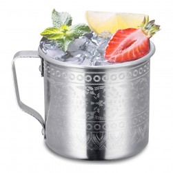 ALSANIDI, Aluminum Liquid Cup, Silver, capacity 300 ml