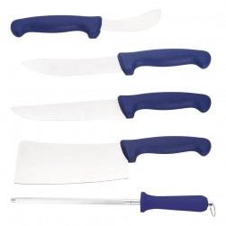 ALSANIDI, Knives bag Set, Knives case, Blue, Set 6 pcs