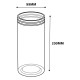 ALSANIDI, Plastic Spices Storage, Tea, coffee and sugar storage for trips, Transparent , capacity 1350 ml