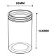 ALSANIDI, Plastic Spices Storage, Tea, coffee and sugar storage for trips, Transparent , capacity 1130 ml