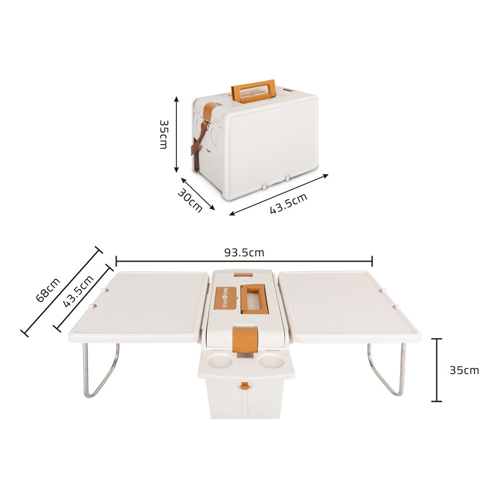 ALSANIDI, Foldable insulated storage box, White, Size93.5*68*:35 Cm