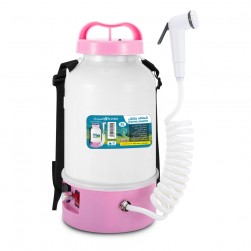 ALSANIDI, Electric Bidet Sprayer, Portable Bidet Sprayer, pink, capacity 5 L