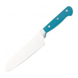 ALSANIDI, Butcher Stainless steel knife, Kitchen knife, Turquoise, Size 7.75 inch