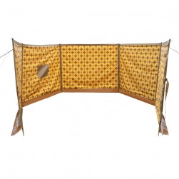 ALSANIDI, Foldable windbreak for trips, Al-Mashab windbreak, Kaki, Size 800*125 Cm