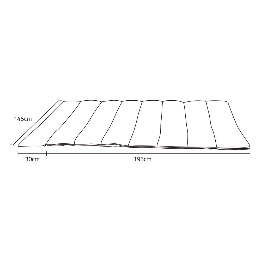 السنيدي، فراش نوم البر، كيس نوم للرحلات والتخييم، رملي، مقاس 195*145 سم