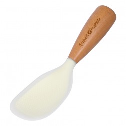 ALSANIDI, Rice spoon, non-stick silicone spoon, White, Size21*7.6*3.5Cm