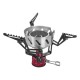 GHIKING, Small gas stove, Small stove, Silver, Size 16*8.6