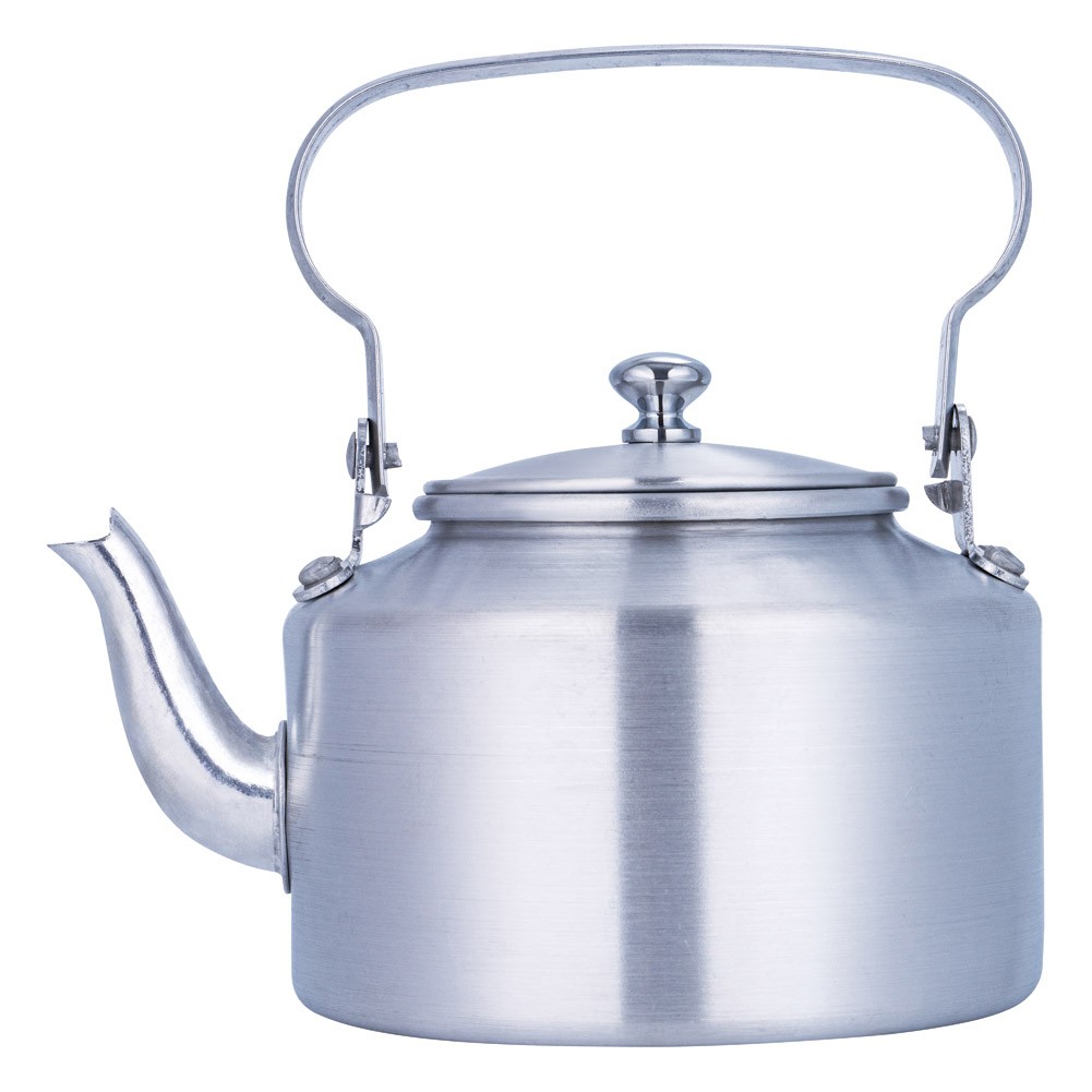 ALSANIDI, Teapot, Aluminum jug, Silver, Size 12 Cm