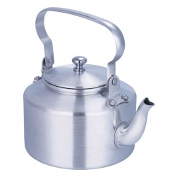 ALSANIDI, Teapot, Aluminum jug, Silver, Size 18 Cm