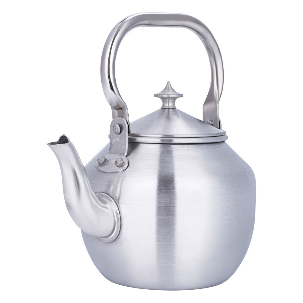 ALSANIDI, Aluminum teapot, Teapot, Silver, Size 14 Cm