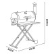 ALSANIDI, Charcoal grill for trips, Black, Size 69* 53* 104 Cm