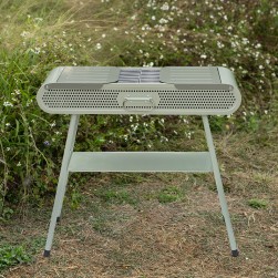 ALSANIDI, Charcoal grill for trips, Green Light, Size 77.5* 29.5* 71 Cm