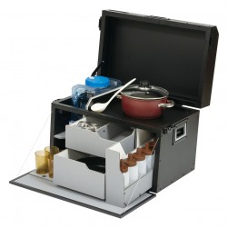ALSANIDI, Mobile kitchen, Black, Size 59*37*40 Cm