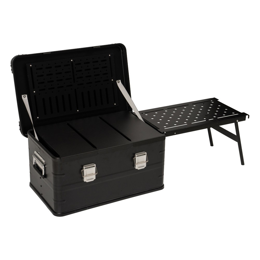 ALSANIDI, Mobile kitchen, Travel kitchen, Black, Size L:108*W:38*H56 Cm