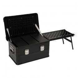 ALSANIDI, Mobile kitchen, Travel kitchen, Black, Size L:108*W:38*H56 Cm