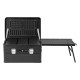 ALSANIDI, Mobile kitchen, Travel kitchen, Black, Size L:108*W:38*H56 Cm