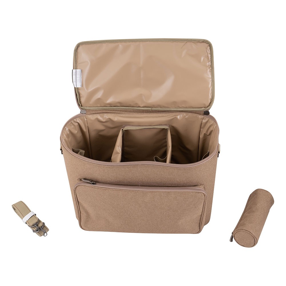 ALSANIDI, Al-Kuwait tea and coffee bag for trips, Camping bag, Woody, Size 45*28*35Cm