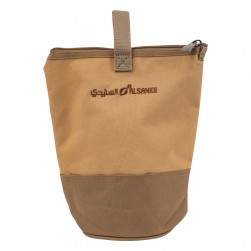 ALSANIDI, Tea and sugar storage bag for trips, 5 different pieces, Kaki, Size 28*16*16Cm