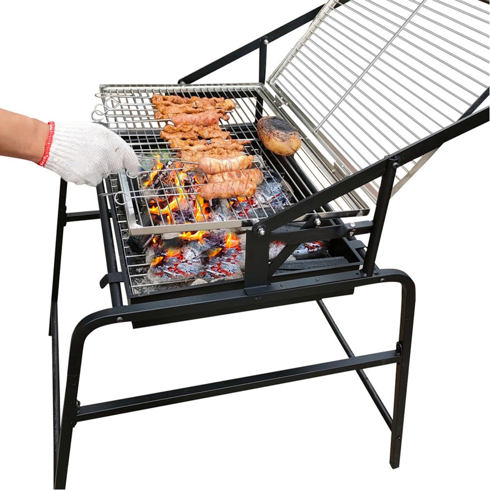 ALSANIDI, Outdoor grill, Portable grill, Black, Size66.5*82*103.5Cm