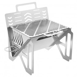 DPT, Portable BBQ stove, Charcoal BBQ Stove, Silver, Size27*20*24.5Cm