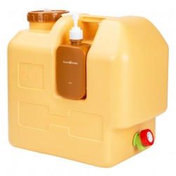 ALSANIDI, Plastic Gallon 3*1, Water Gallon, Sandy, capacity 20 L + 500 ml