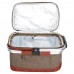 السنيدي، حقيبة تبريد معزولة قابلة للطي نقش نجدي، حافظة مواد غذائية للرحلات، عودي، مقاس 39.5*24.5*24 سم