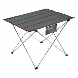 ALSANIDI, Foldable Aluminum Table, Foldable Table for Outdoor and Home Gardens, Black, Size53*55*75Cm