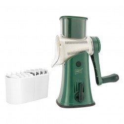 DPT, Manual chopper, Manual Vegetables slicer, Green, Size 12.5*22.8*27.5 Cm